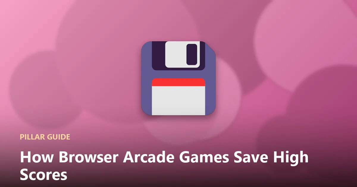 Illustration of browser local storage holding game records