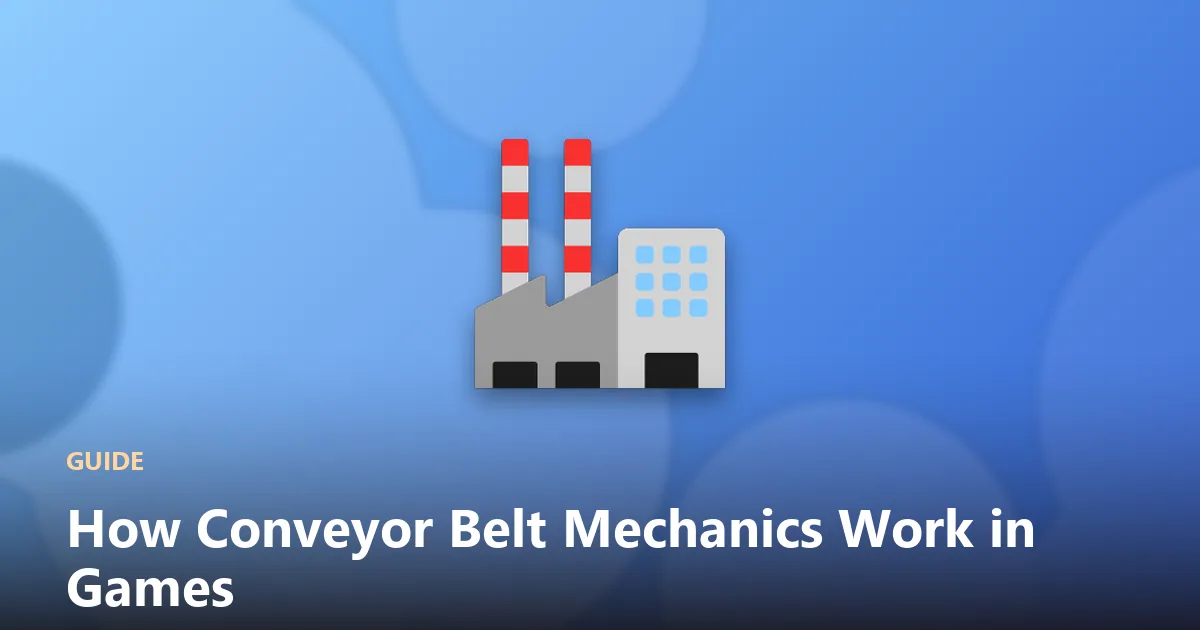 Illustration of a conveyor belt with ingredients and a grabber