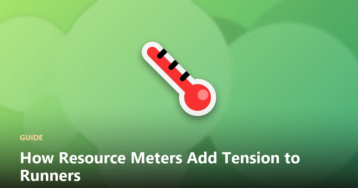 Illustration of a draining resource meter