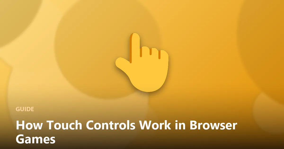 Illustration of on-screen touch controls at the bottom of a game